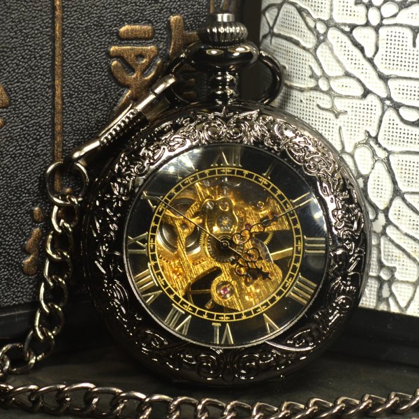 Заводные карманные часы Steampunk