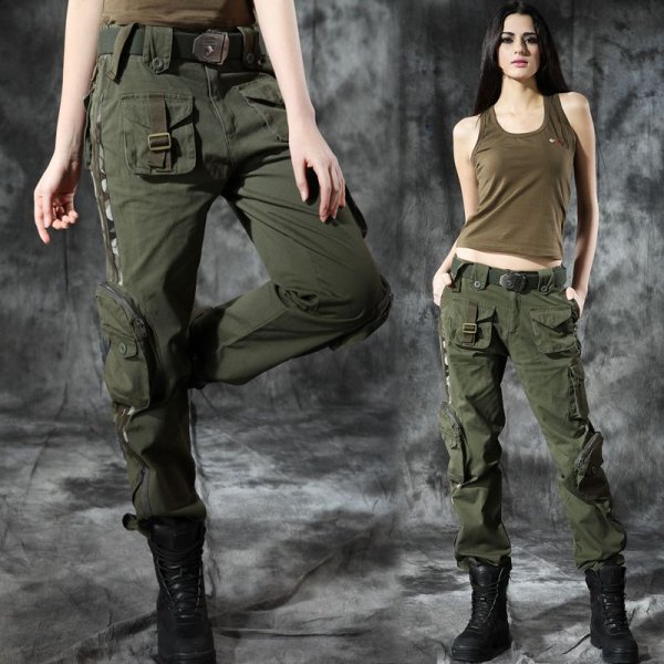 Штаны карго милитари женские