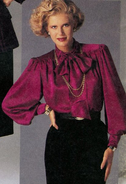 Блузы в стиле 80х