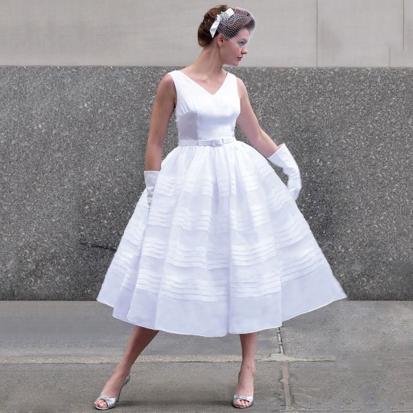 Свадебное платье в стиле 50-х