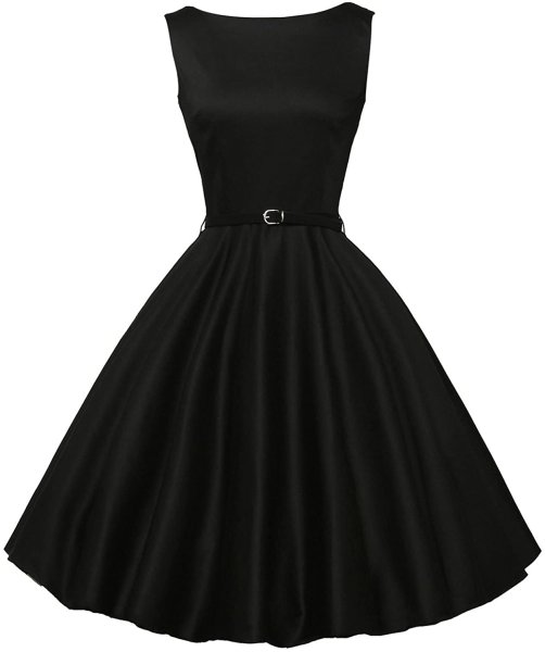 Черное элегантное платье Одри Хепберн