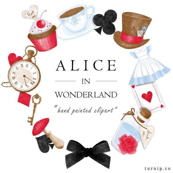 Алиса в стране чудес таблички