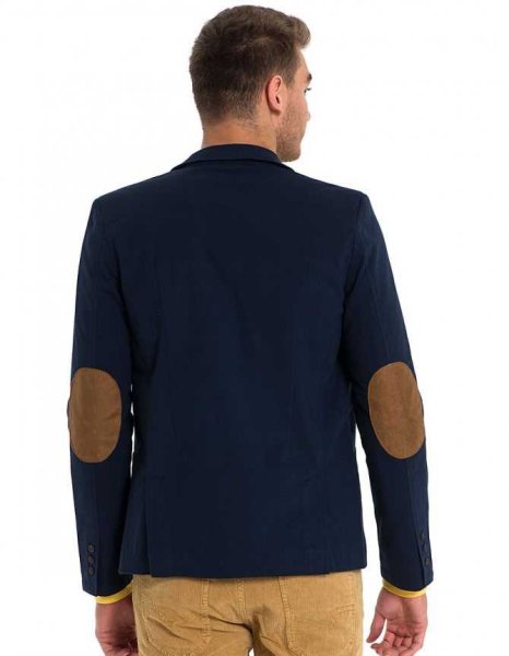 Пиджак мужской с заплатками на локтях