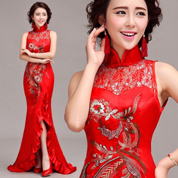Платье на выпускной в азиатском стиле