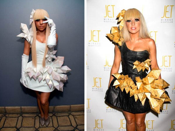 Леди Гага в платье из живых хомяков