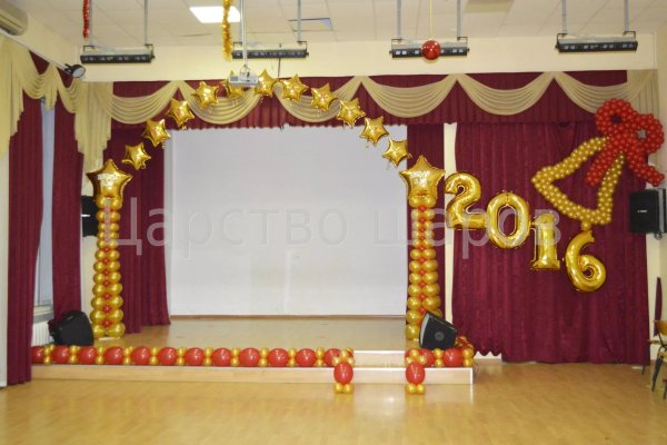 Украшение зала на выпускной в детском саду в стиле Оскар