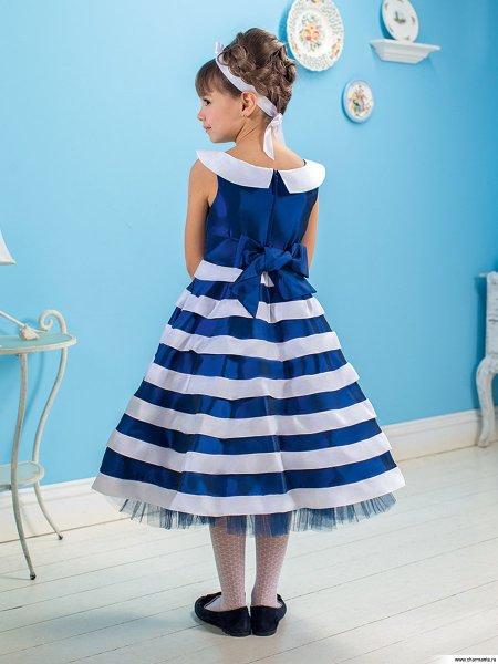 Платье в морском стиле для девочки