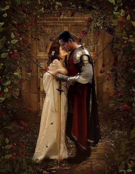 Рыцарь и дама сердца Прерафаэлиты