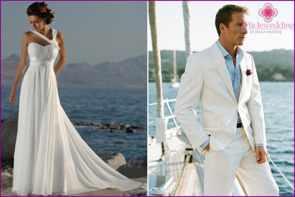 Мужской костюм в греческом стиле на свадьбу