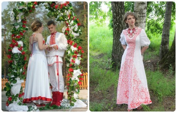 Свадьба в русском народном стиле костюмы