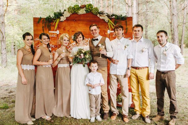Свадьба в деревенском стиле одежда