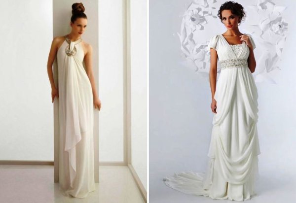 Свадебное платье в греческом стиле 2021 для полных