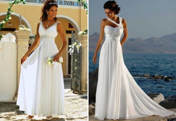 Платье с вышивкой в греческом стиле