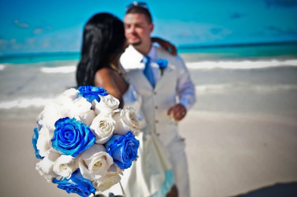 Свадьба в синем цвете жених и невеста фотосессия на море