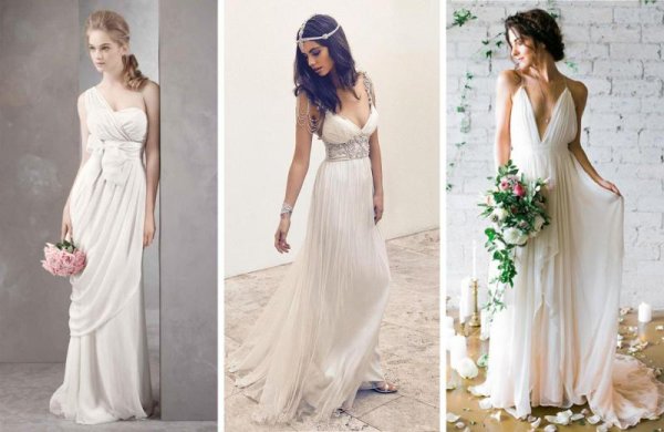 Оригинальные Свадебные платья в греческом стиле