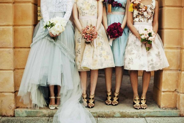 Платье в стиле ретро подружки невесты