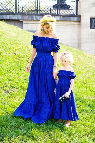 Платье для мамы и Дочки в одном стиле на свадьбу