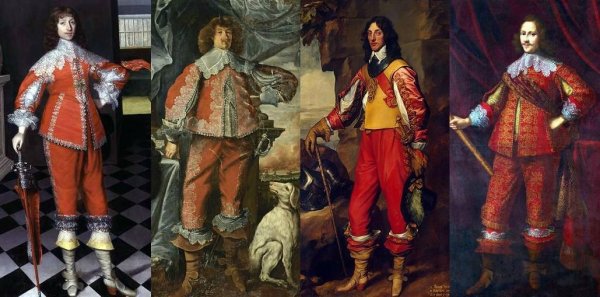 Мужская одежда в стиле Барокко 17 век