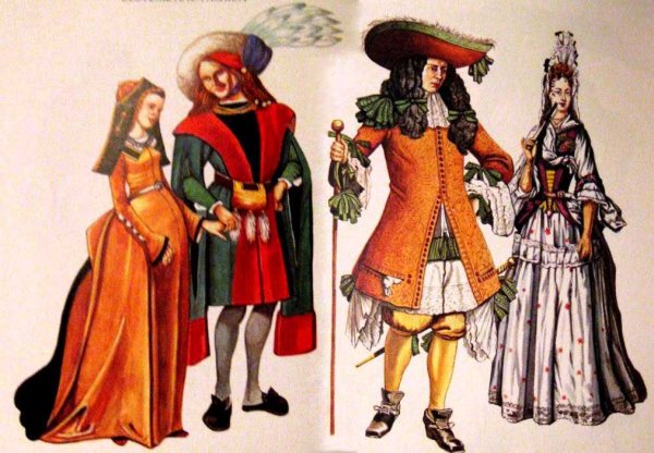 Мода XVI-XVII века Западная Европа