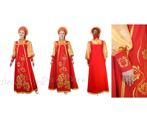 Русский сценический костюм женский