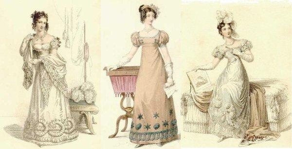 Платье в стиле Ампир 19 век