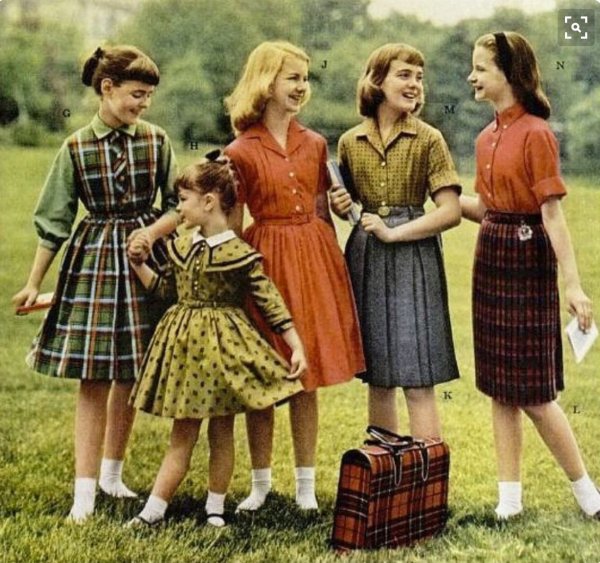 Мода детская 50е-60е годы