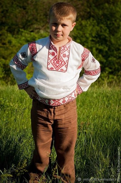 Рубаха в русском народном стиле для мальчика