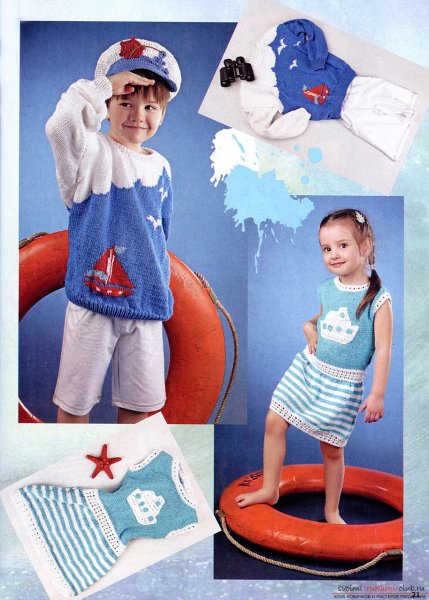 Морская тема в детской одежде