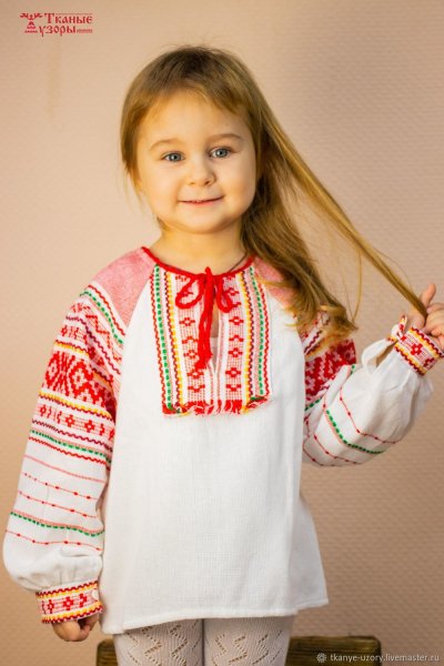 Рубашка в русском стиле для девочки