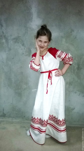 Русское национальное платье для девочки