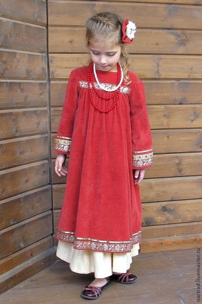 Платье в русском стиле для девочки