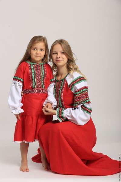Домашняя одежда в русском стиле