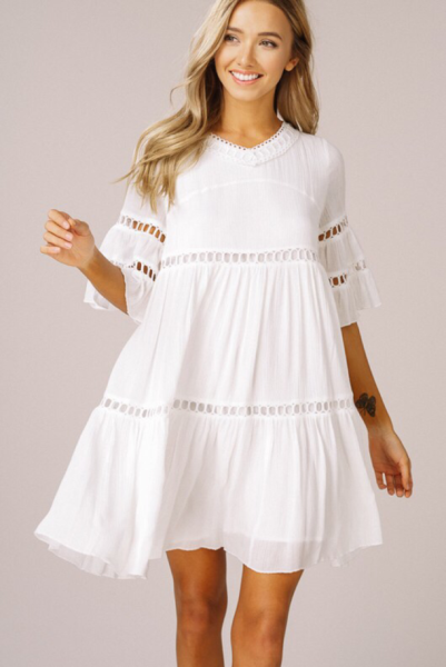 Белое платье Беби долл