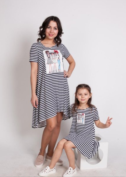 Летние платья для мамы и Дочки
