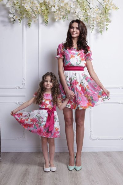 Платье для девочки и мамы одинаковые