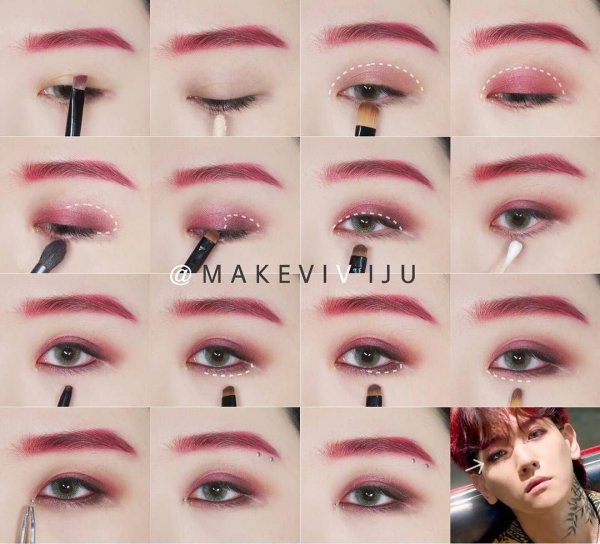 Корейский макияж глаз айдола