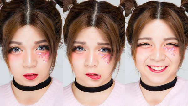 Японский макияж румяна