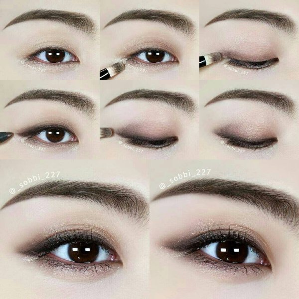 Азиатский макияж глаз пошагово