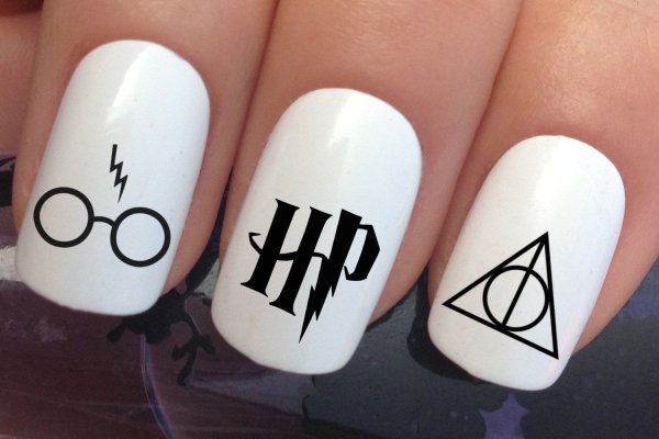 Наклейки на ногти Гарри Поттер