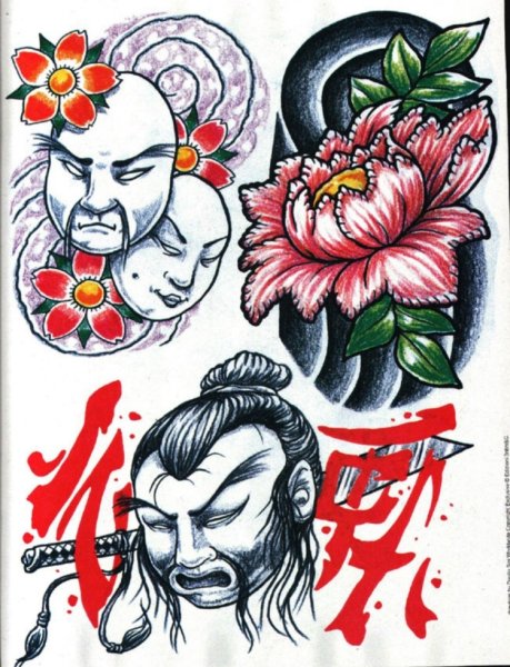 Эскизы тату Япония стиль якудза