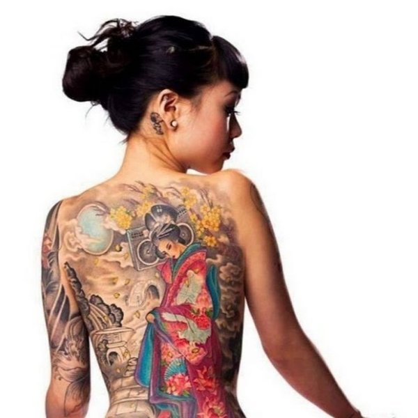 Татуировка женщин якудза