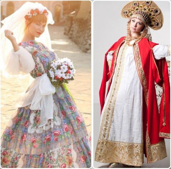Русское свадебное платье