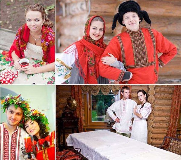 Костюм на свадьбу в русском стиле для гостей