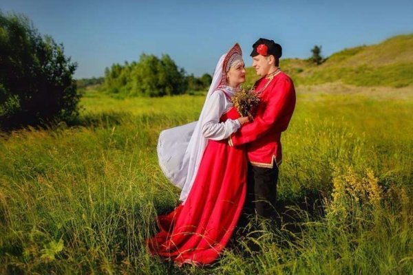 Свадьба русская народная летом