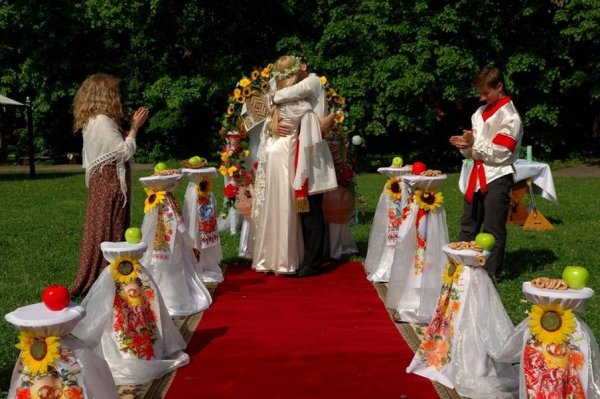 Свадьба в стиле русской народной