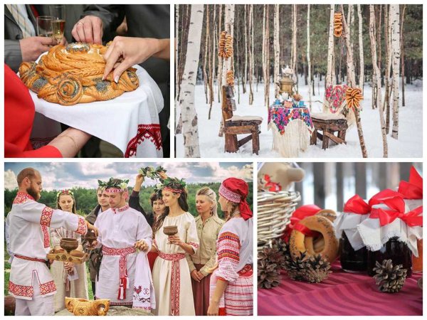 Свадьба в русском народном стиле декор