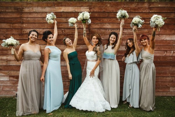 Свадьба рустик подружки невесты