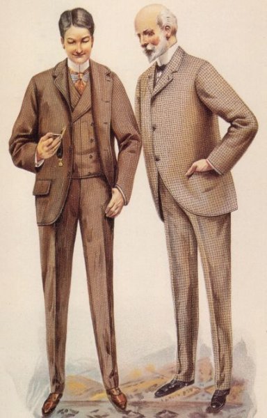 Одежда мужчин 19 века в Англии