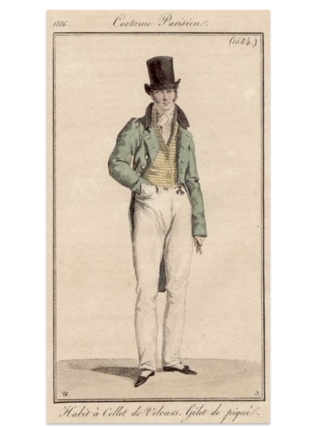 Мужской костюм стиля второе рококо 19 века.