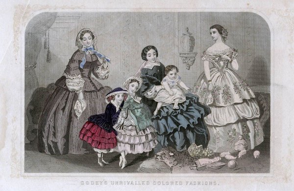 Викторианская мода 1860
